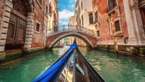 Gondola Canal Venice Italy 1