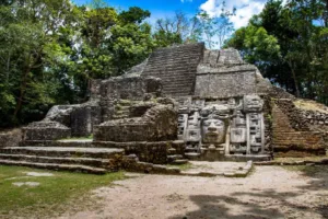 Belize Lamanai Ruins Mayan Mask Temple 1100x735