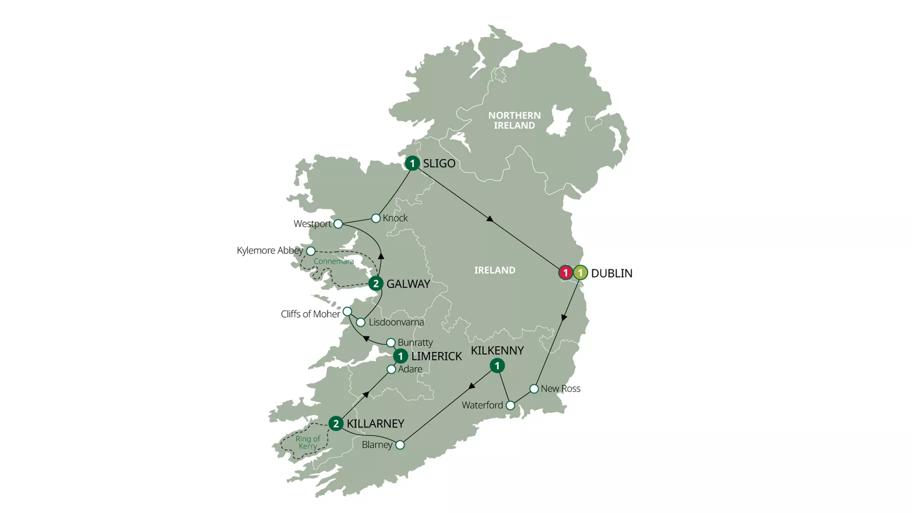 Map Best Of Ireland Guided Tour 2025 Bv 1