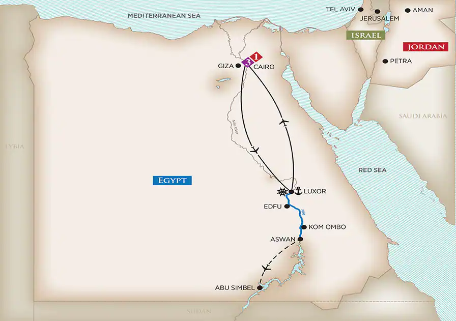 Egypt Map 896x631