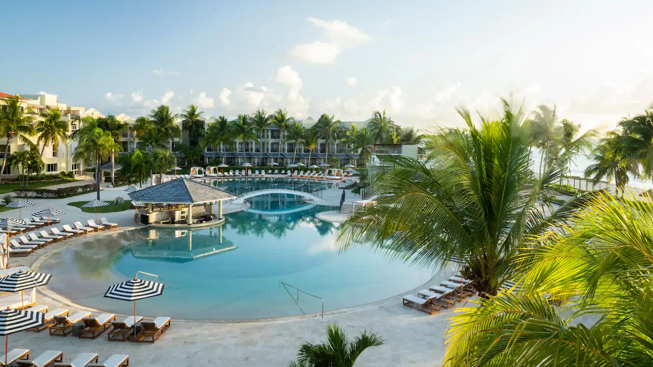 Cania P0069 Main Pool Aeria Hotel Exterior.16x9